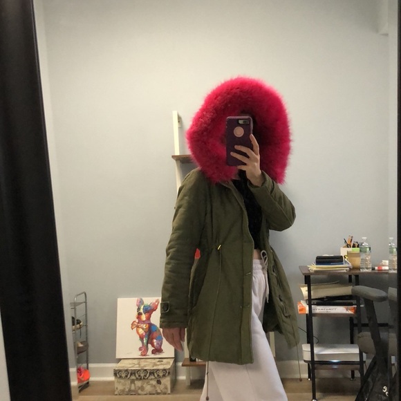 K.Zell Faux Fur Trim Parka Jacket - Picture 3 of 16